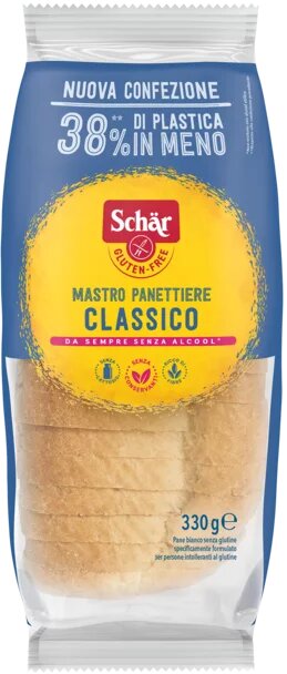 Schar Classico del Mastro Panettiere pane bianco senza glutine 330g-1