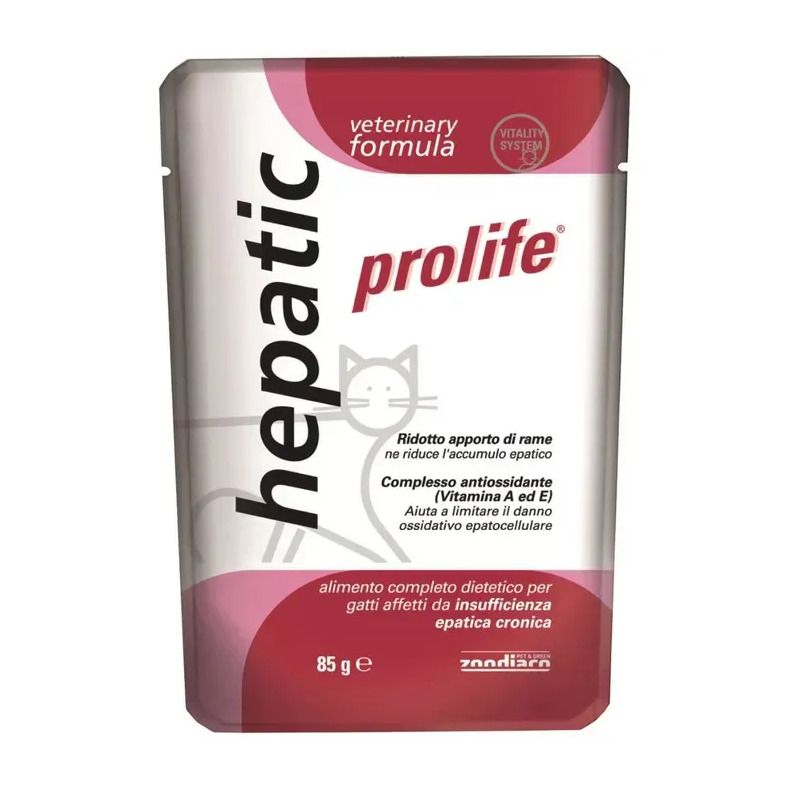 Prolife Veterinary Formula Hepatic Cibo Umido Per Gatti Bustina 85g-1