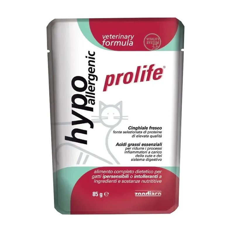 Prolife Veterinary Hypoallergenic Cibo Umido Per Gatti Bustina 85g-1