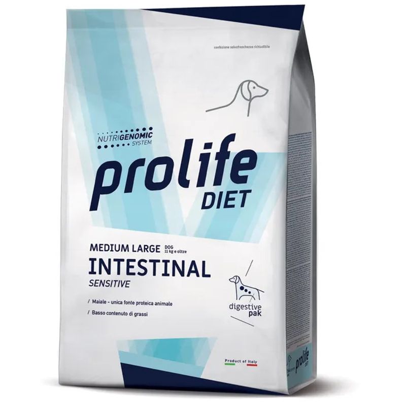 Prolife Dog Diet Intestinal Sensitive Cibo Secco Per Cani Taglia Media/Grande Sacco 2kg-1