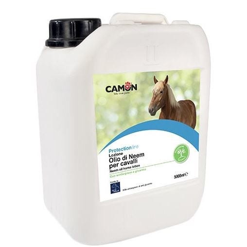 Camon Protection Lozione Antiparassitaria Olio Di Neem Per Equini 5 Litri-1