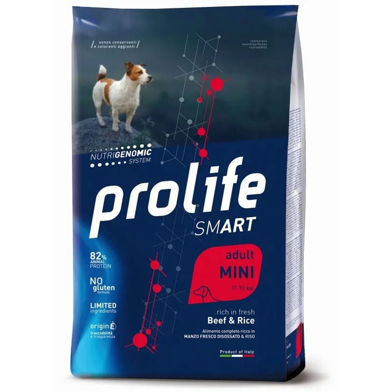 Prolife Smart Adult Mini Manzo E Riso Cane 600g-1