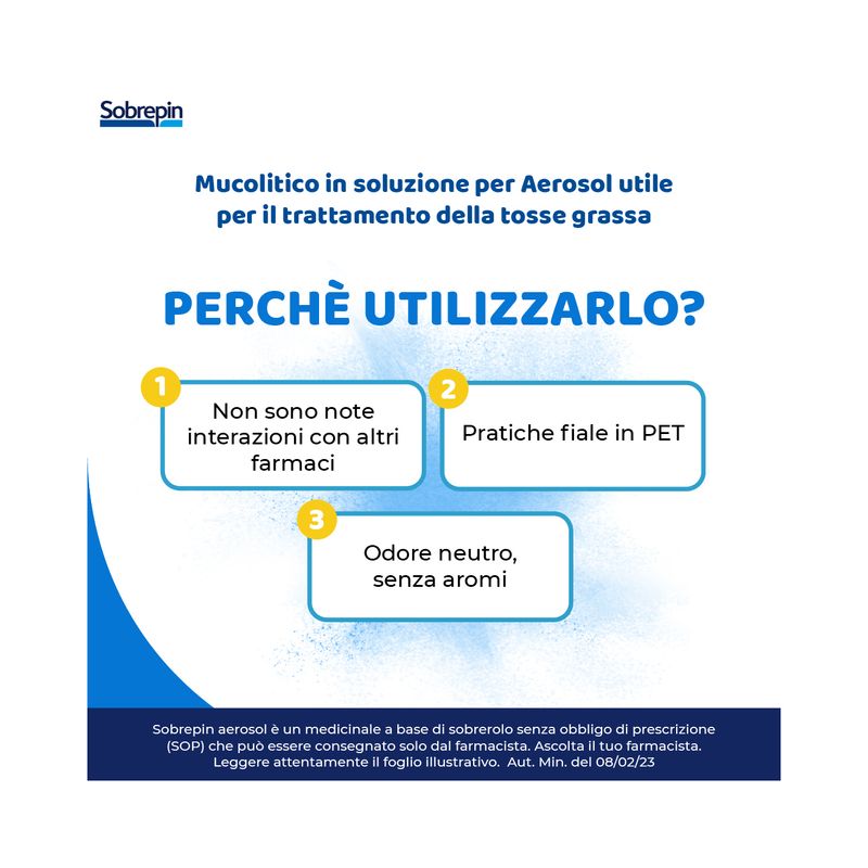 Sobrepin Aerosol 40mg/3ml soluzione da nebulizzare 10 contenitori monodose-2