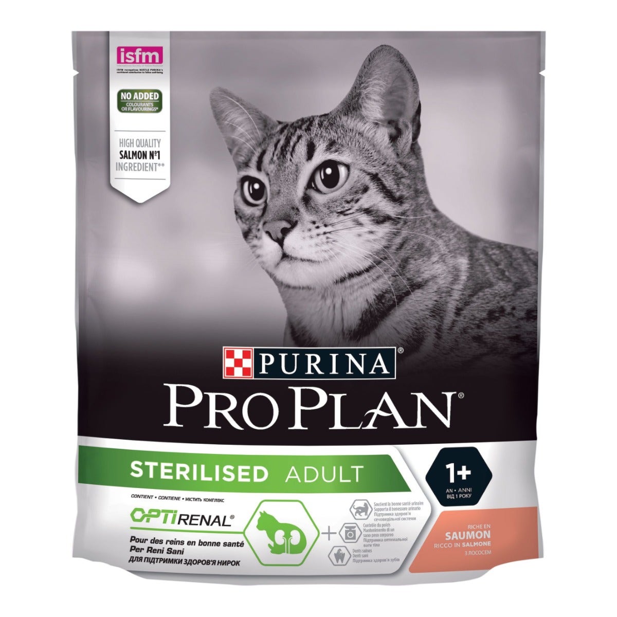 Purina Pro Plan Sterilised Gatto Crocchette Salmone Sacco 400g-1