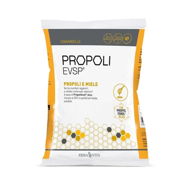 Erba Vita Propoli EVSP Caramelle Propoli Miele 65g-1