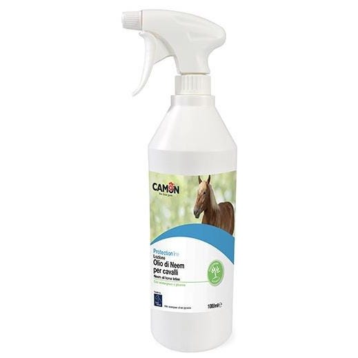 Camon Protection Lozione Antiparassitaria Olio Di Neem Per Equini 1 Litro-1