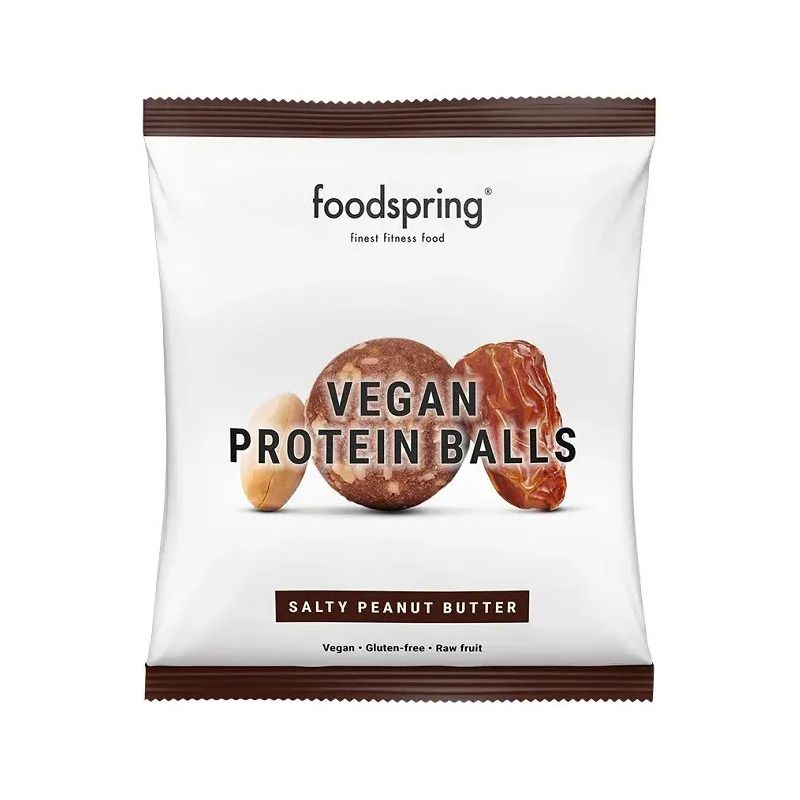 Foodspring Protein Balls Snack Proteico Vegano Gusto Burro Di Arachidi Salato 40g-1