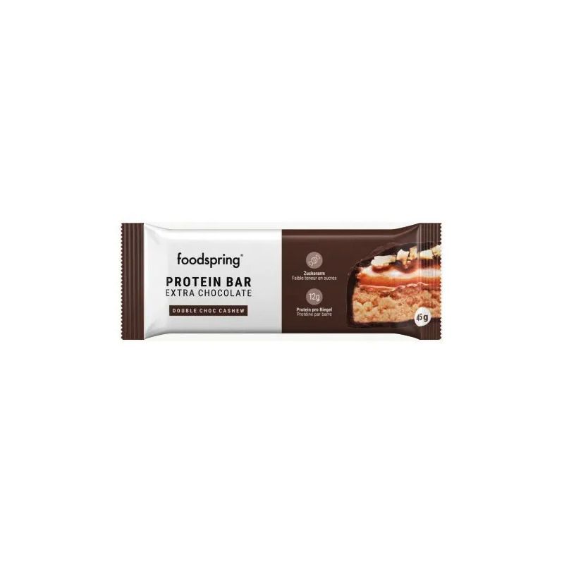 Foodspring Barretta Proteica Extra Cioccolato Double 45g-1