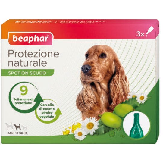 Beaphar Protezione Naturale Spot On Antiparassitario Cane Taglia Media 3 Pipette Da 2ml-1