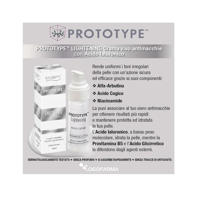 Boderm Prototype Lightening Cream crema viso anti-macchie 30ml-2