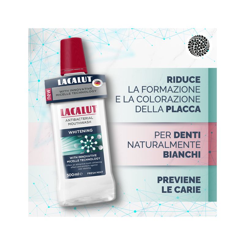 Dr. Theiss Lacalut Collutorio Micellare Whitening riduce la placca e previene le carie 500ml-2
