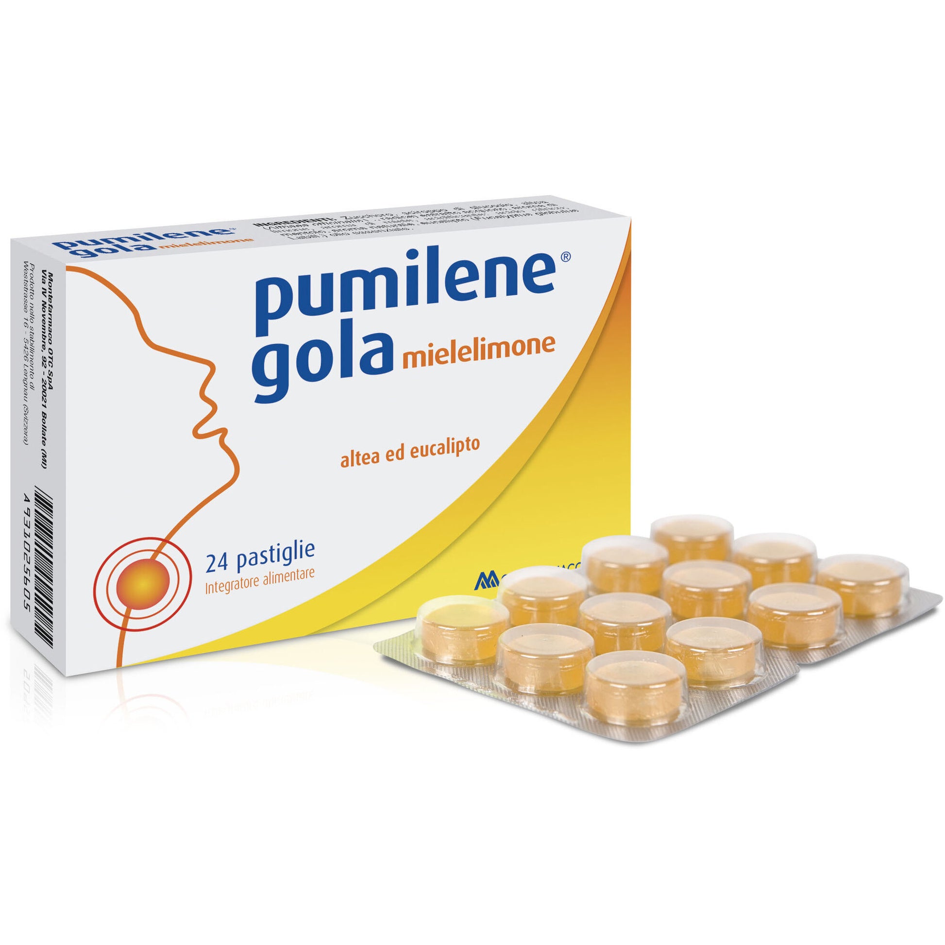 Pumilene Gola Miele Limone 24 pastiglie-2