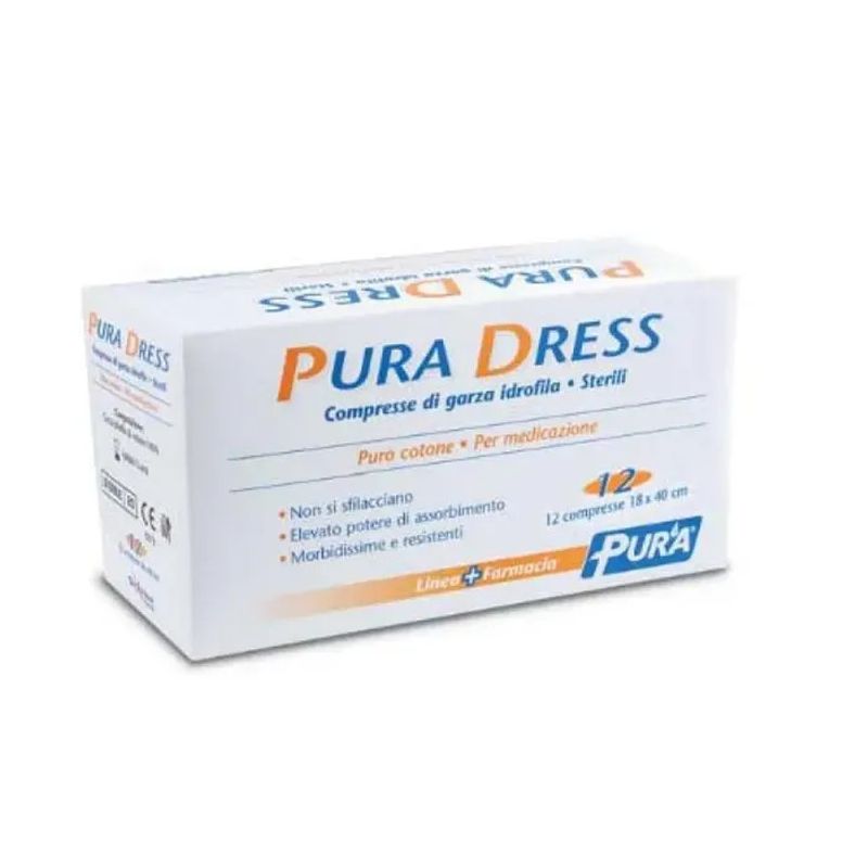 Pura Dress Garza Idrofila 18x40cm 12 Pezzi-1