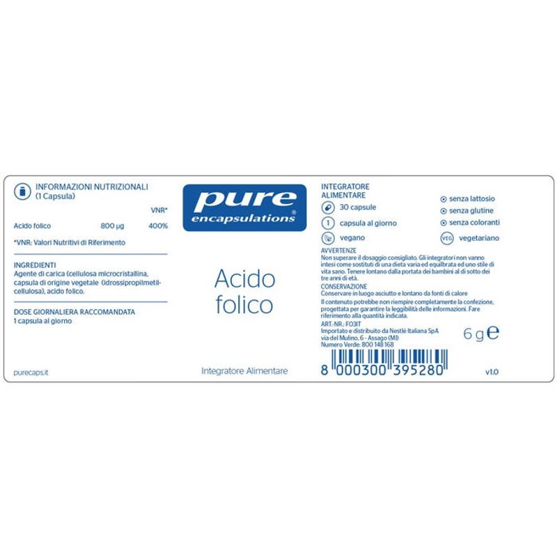 Pure Encapsulations Acido Folico 30 Capsule-2