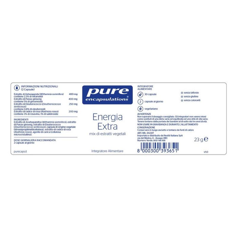 Pure Encapsulations Energy Extra 30 Capsule-2