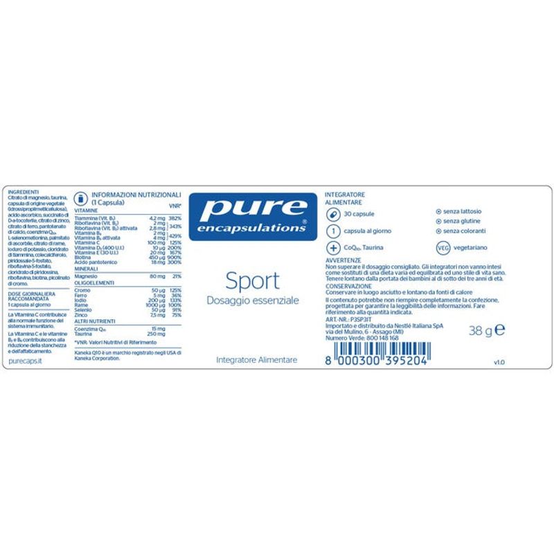 Pure Encapsulations Sport 30 Capsule-2