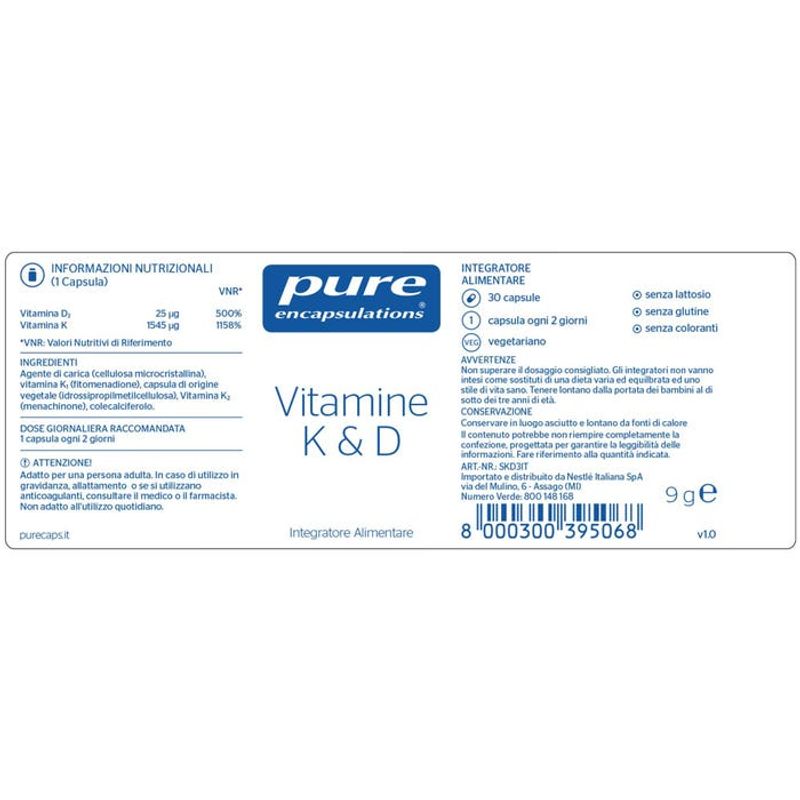 Pure Encapsulations Vitamine K&D 30 Capsule-2
