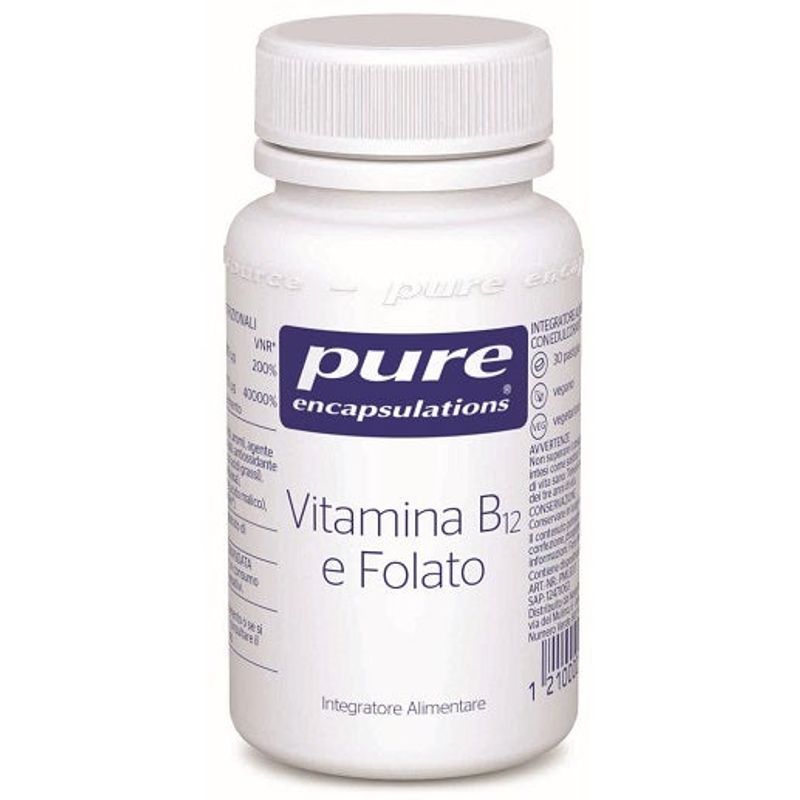 Pure Encapsulations Vitamina B12 E Folato 30 Pastiglie-1