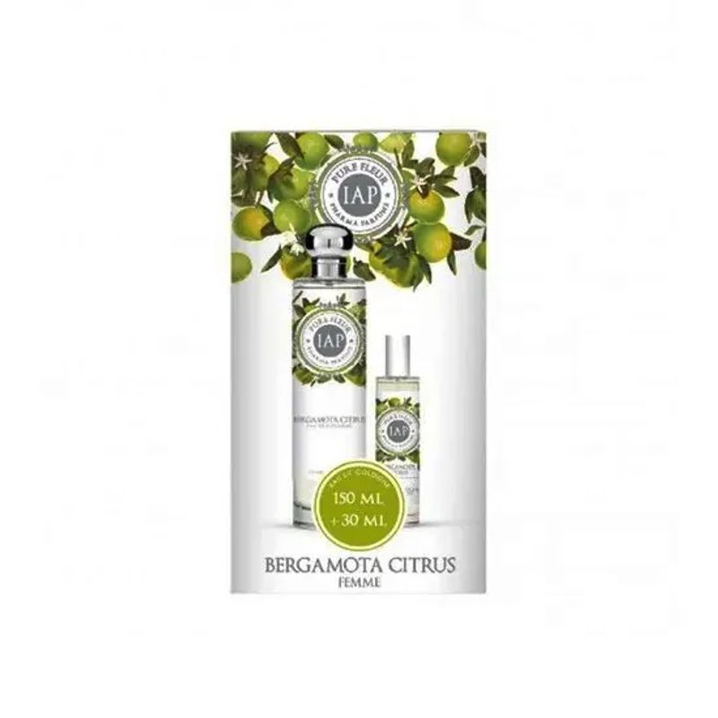 Iap Pharma Cofanetto Duplo Pure Fleur Eau De Cologne Bergamota Citrus 150ml + 30ml-1