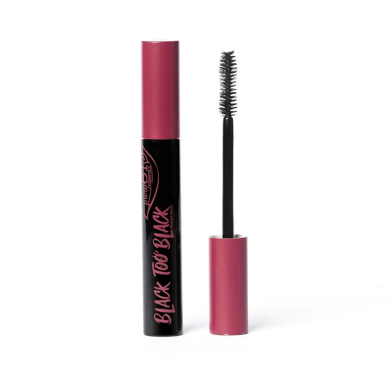 PuroBio Black Too Black mascara volume extra a lunga durata 12h-1