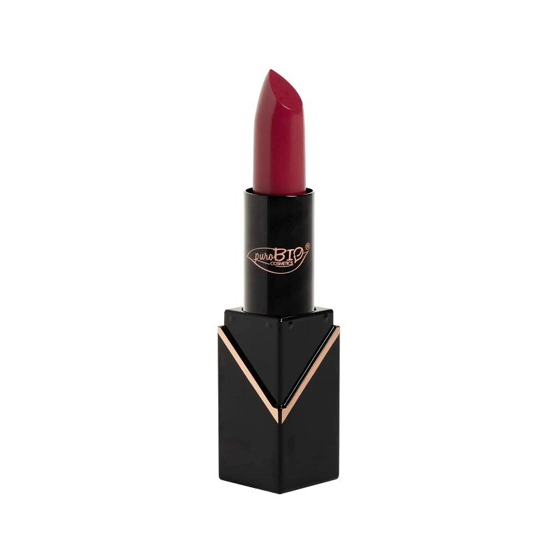 PuroBio Creamy Matte Lipstick rossetto semi opaco n.102 Fucsia Scuro-1