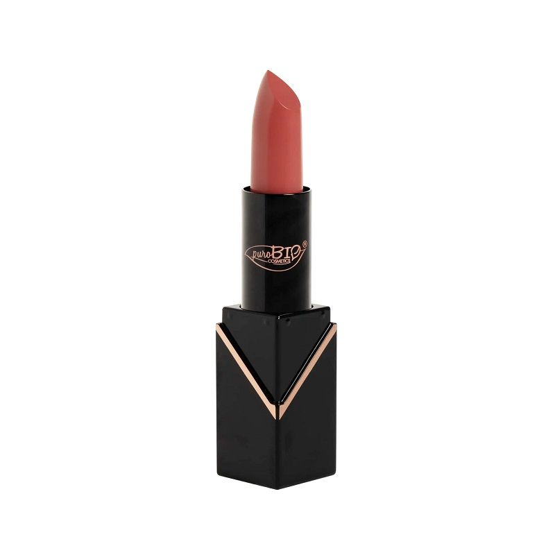 PuroBio Creamy Matte Lipstick rossetto semi opaco n.104 Rosa Pesca-1
