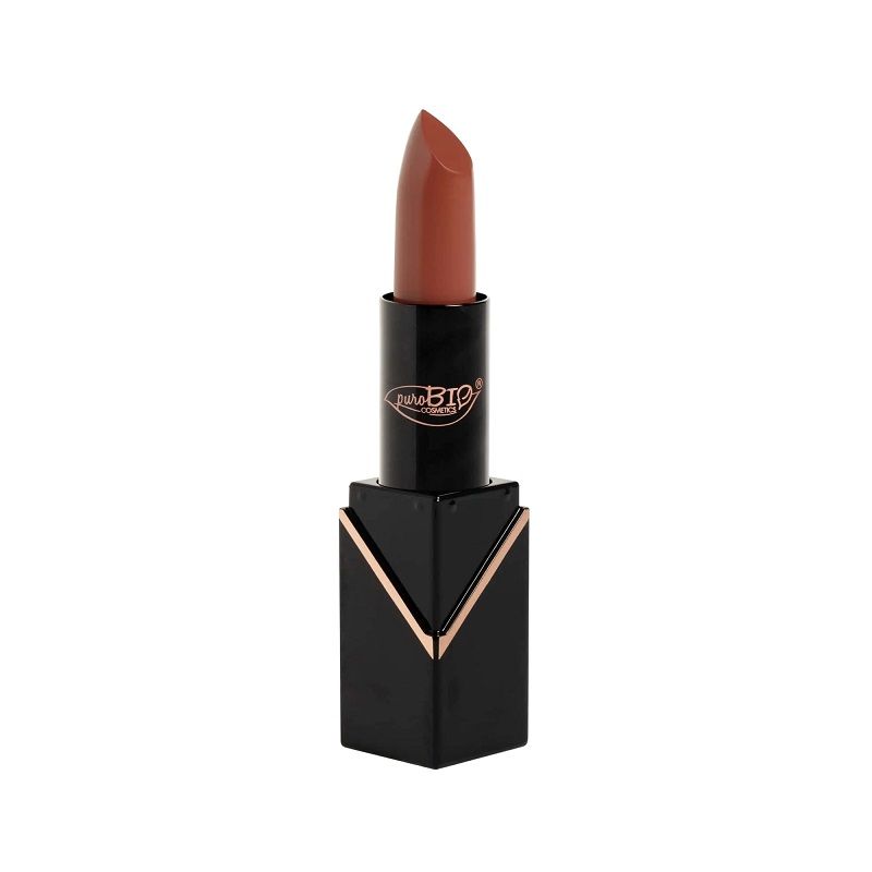 PuroBio Creamy Matte Lipstick rossetto semi opaco n.105 Pesca Nude-1