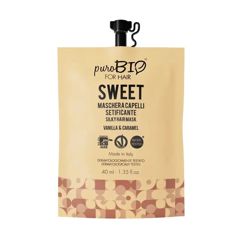 Purobio For Hair Maschera Sweet Setificante Concentrata Bustina 40ml-1