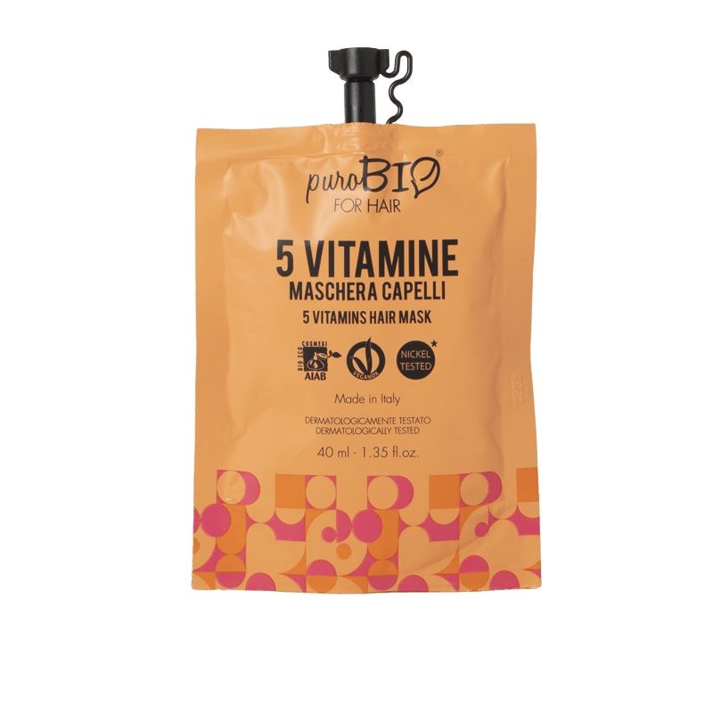 PuroBio For Hair maschera per capelli alle 5 vitamine 40ml-1