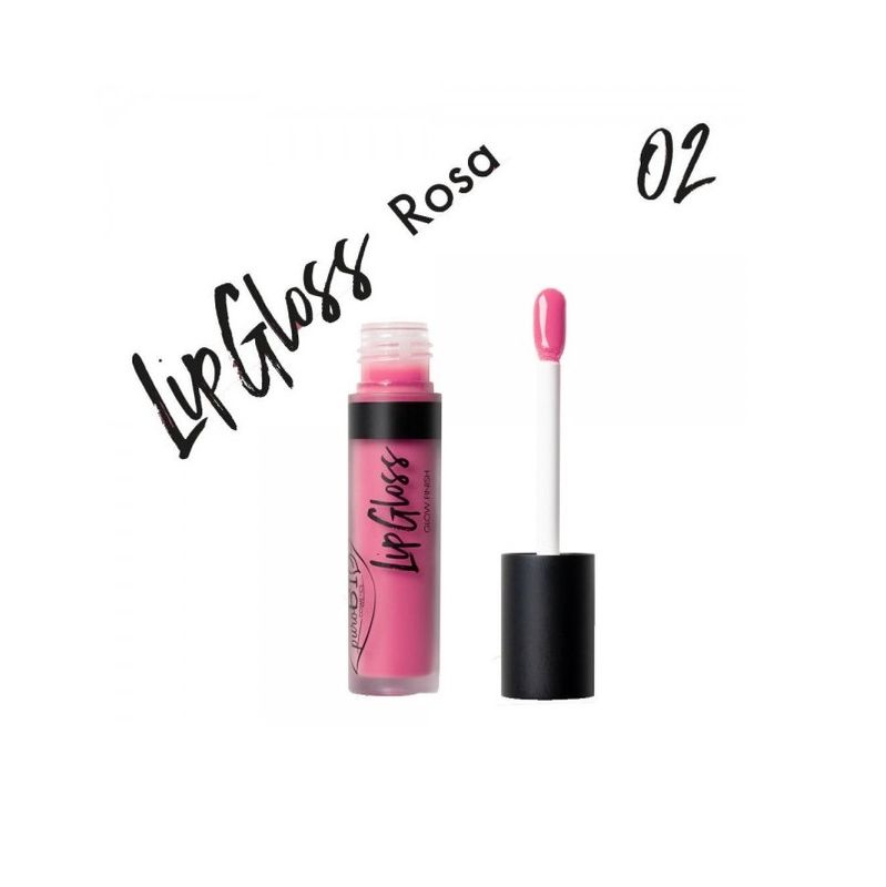 PuroBio Lip Gloss Glow Finish lucidalabbra n.02 rosa-1