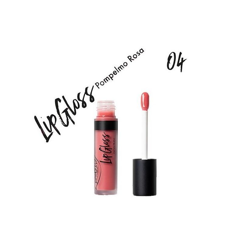 PuroBio Lip Gloss Glow Finish lucidalabbra n.04 pompelmo rosa-1