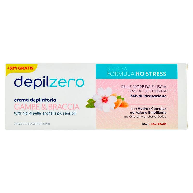 Depilzero Gambe & Braccia crema depilatoria 200ml-1