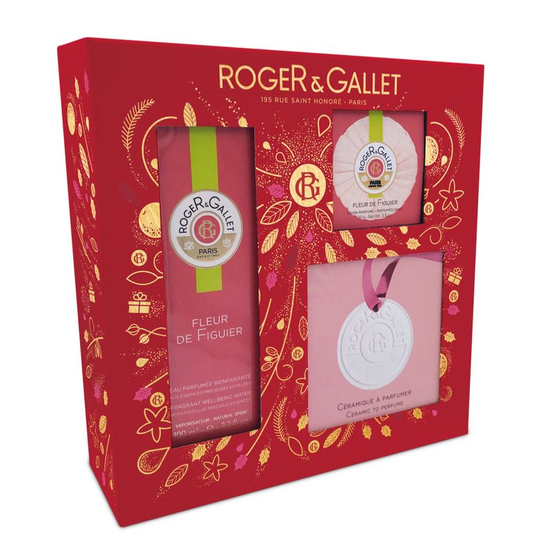 Roger&Gallet Cofanetto Fleur de Figuier Acqua Profumata 100ml + Saponetta 50g + ceramica-1