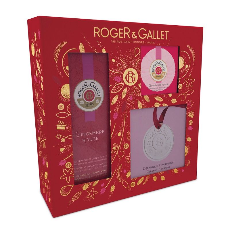Roger&Gallet Cofanetto Gingembre Rouge Acqua Profumata 100ml + Saponetta 50g + una ceramica da profu-1