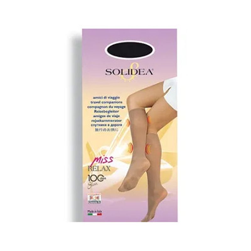 Solidea Miss Relax 100 Sheer Gambaletto 100 Denari Colore Blu Scuro Taglia 1 - S-1