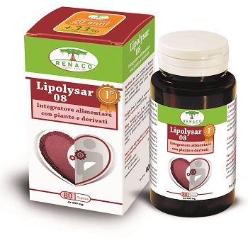 Renaco Lypolisar 08 Monascus utile per i livelli di colesterolo 80 capsule-1