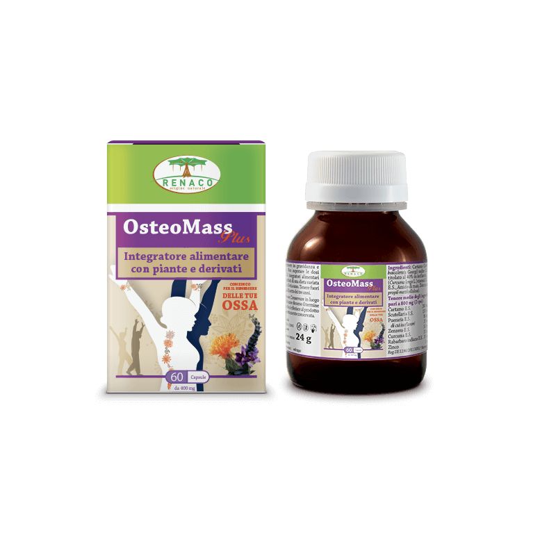 Renaco Osteomass Plus per le ossa 60 capsule-1