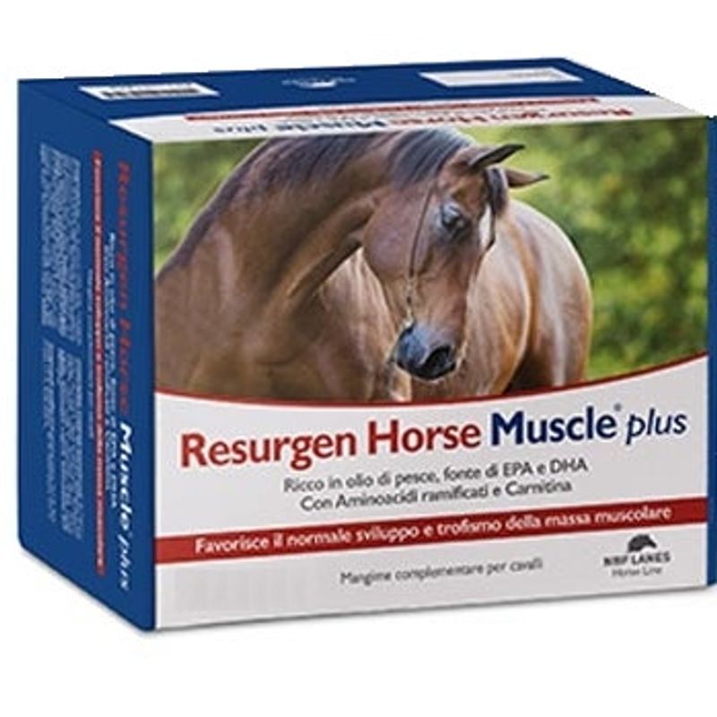 Resurgen Horse Muscle Plus Mangime Complementare Per Massa Muscolare Per Cavalli 20 Buste-1