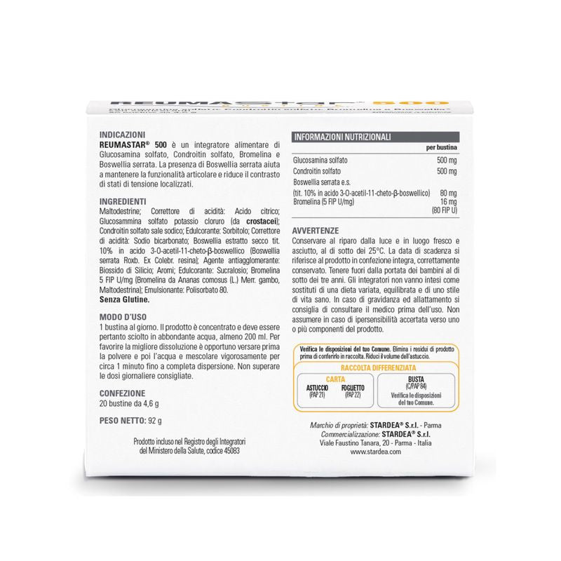 Reumastar 500 funzionalità articolare 20 bustine-2