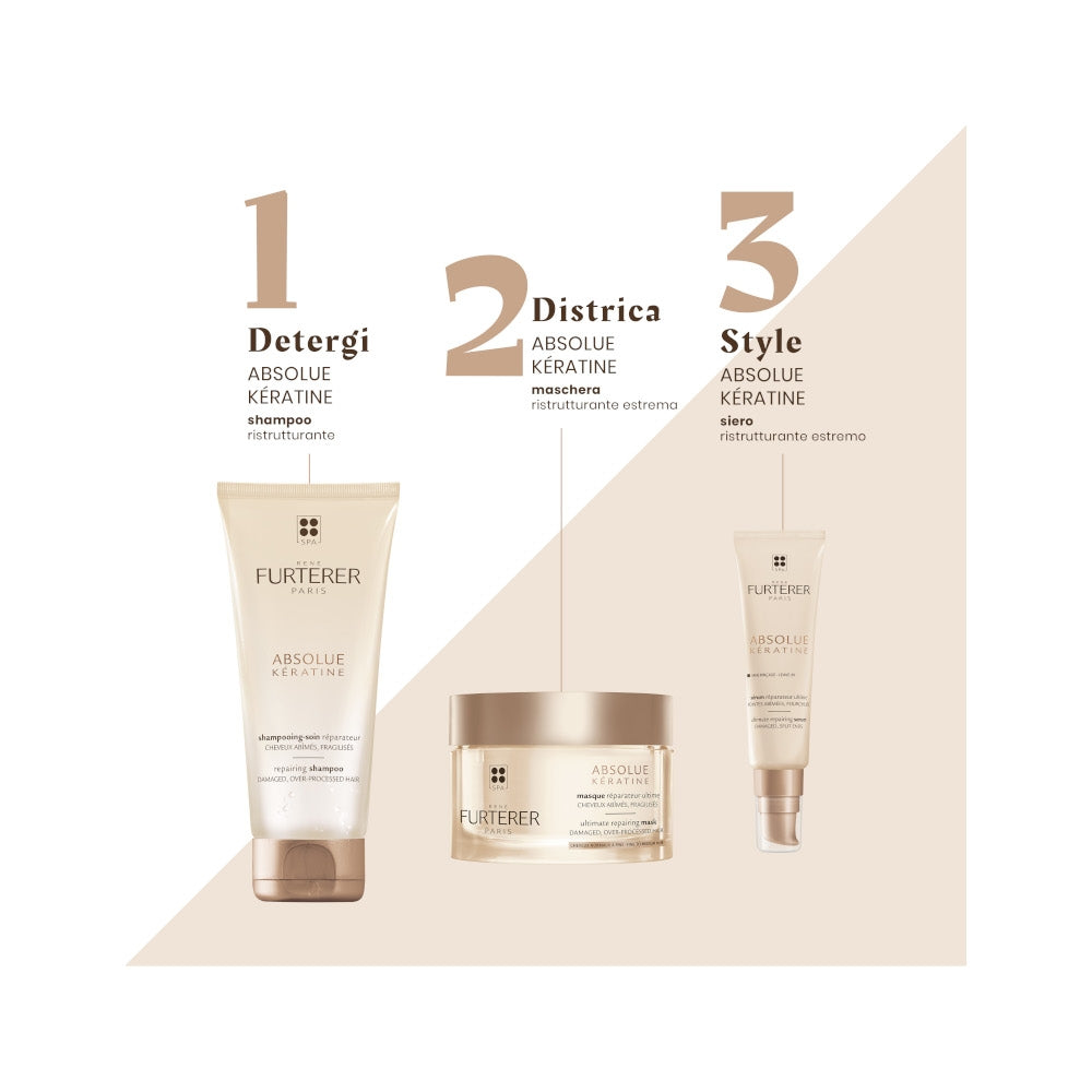 René Furterer Absolue Keratine Shampoo Ristrutturante Capelli Danneggiati E Fragilizzati 200ml-4