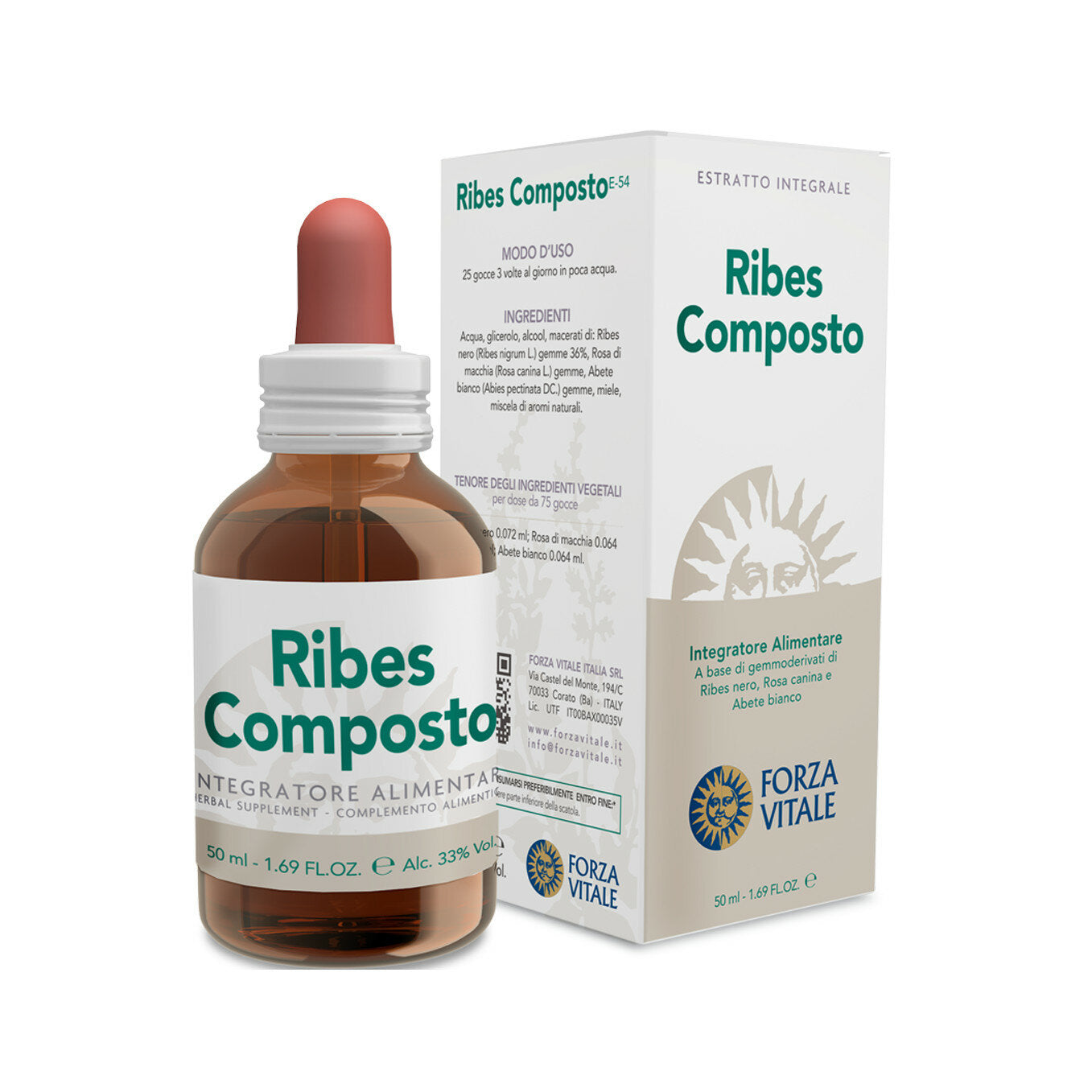 Forza Vitale Ribes Composto Ecosol in gocce 50ml-2