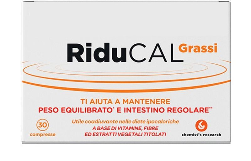 Riducal Grassi per il benessere del peso corporeo 30 compresse-1