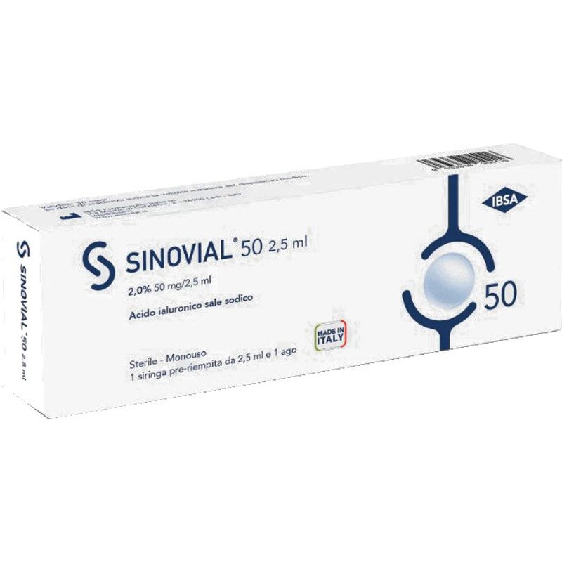 Sinovial One 2.0% 50 mg/2.5 ml Acido ialuronico sale sodico 1 siringa-1