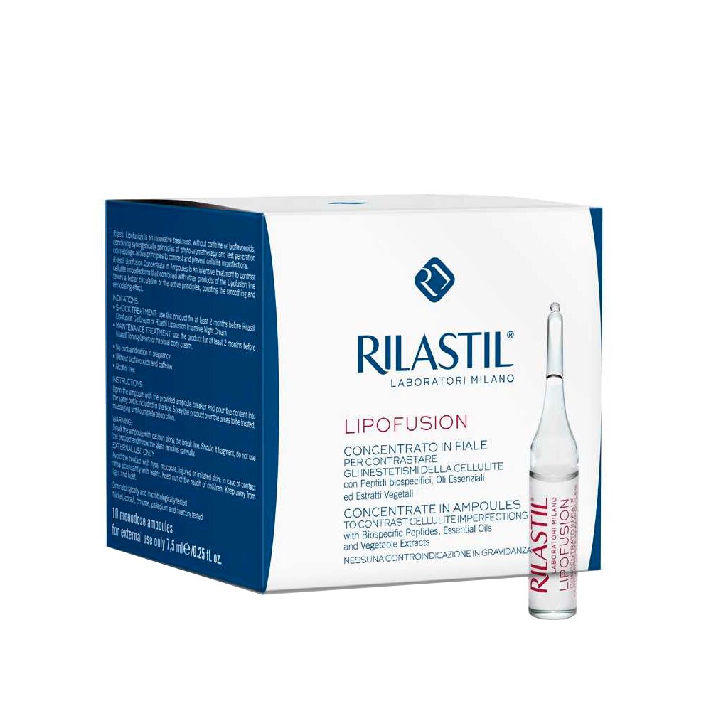 Rilastil Lipofusion Concentrato in fiale per contrastare la cellulite 10 ampolle monodose-2
