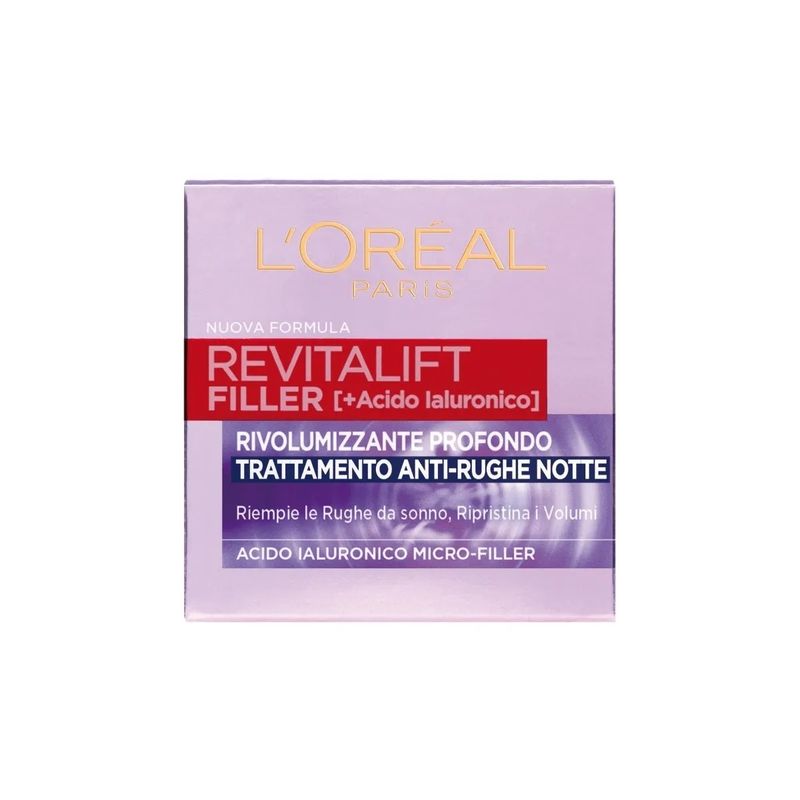L'Oréal Paris Revitalift Filler Notte crema viso antirughe rivolumizzante 50ml-1