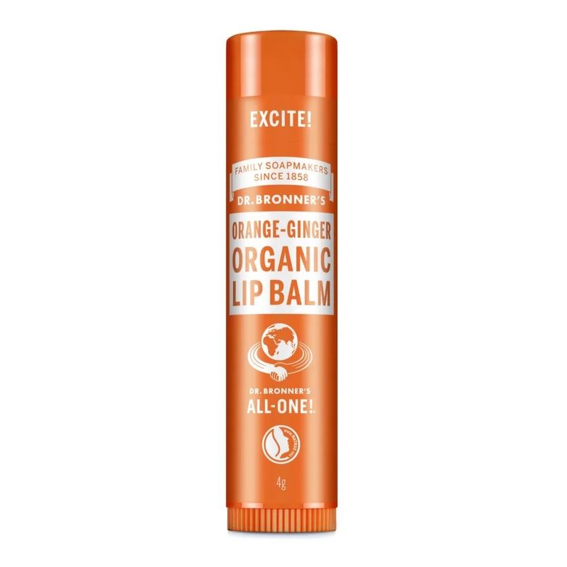 Dr. Bronner's Orange-Ginger balsamo labbra bio all'arancia e zenzero 4g-1