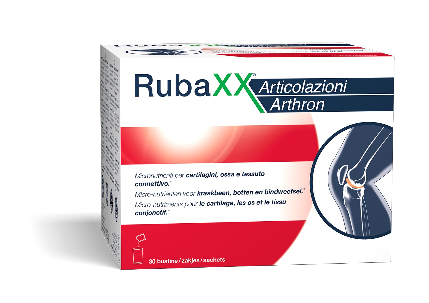 Rubaxx Articolazioni integratore alimentare per cartilagini e ossa 30 bustine solubili-2