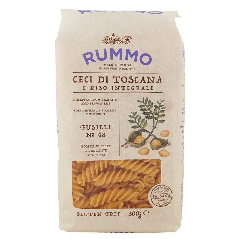 Rummo Fusilli n.48 ai ceci di Toscana e riso integrale senza glutine 300g-1