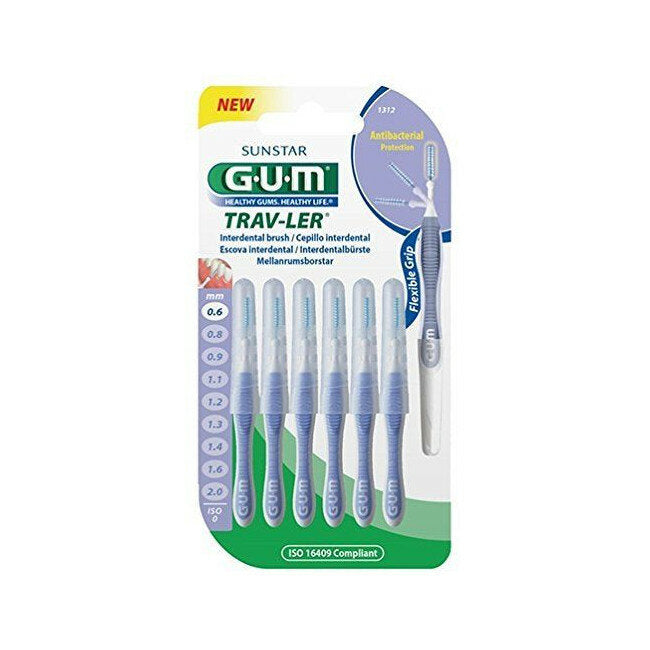 Sunstar Gum trav-ler spazzolino interdentale 0,6 mm 2 GRATIS-2