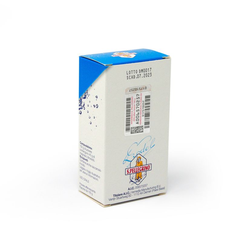 S.Pellegrino Magnesia stitichezza occasionale 45% polvere effervescente 100g gusto limone-2